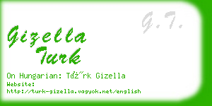 gizella turk business card